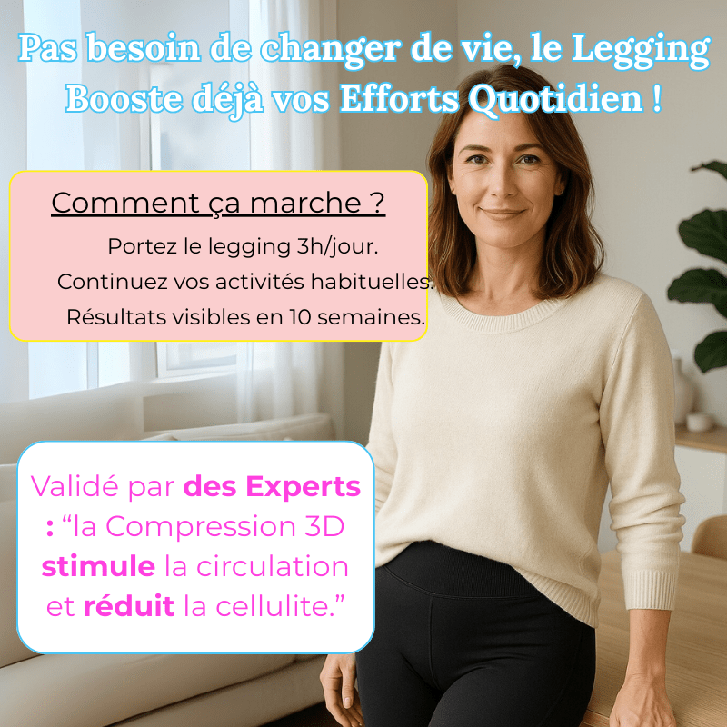 Le seul legging qui affine votre silhouette en 10 semaines, sans effort. (-37% de cellulites sans régimes)